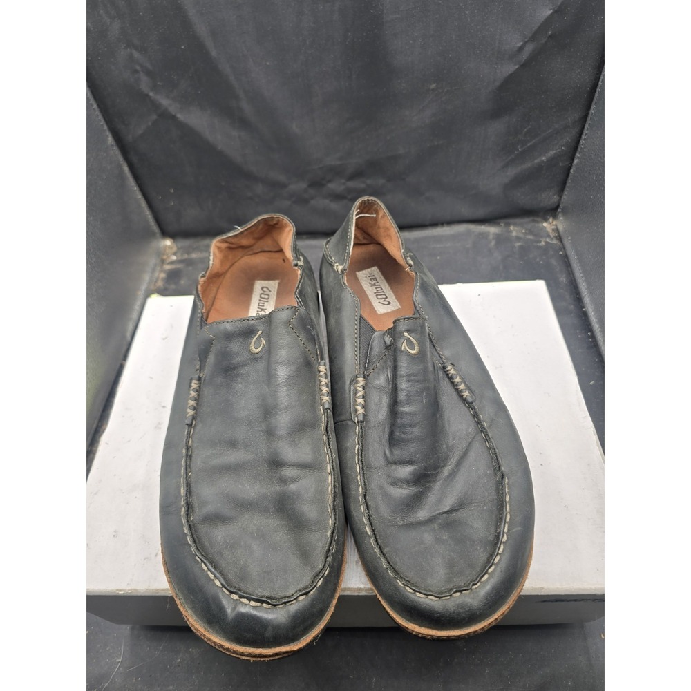 olukai mens Size 13 slip on Black